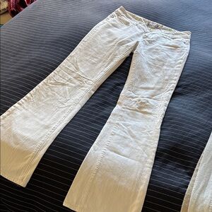 PAIGE Cream Denim Pants